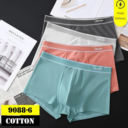 Men’s Cotton Boxer Shorts – Sexy U-Convex Underwear Panties, Comfortable Male Underpants with Free Shipping