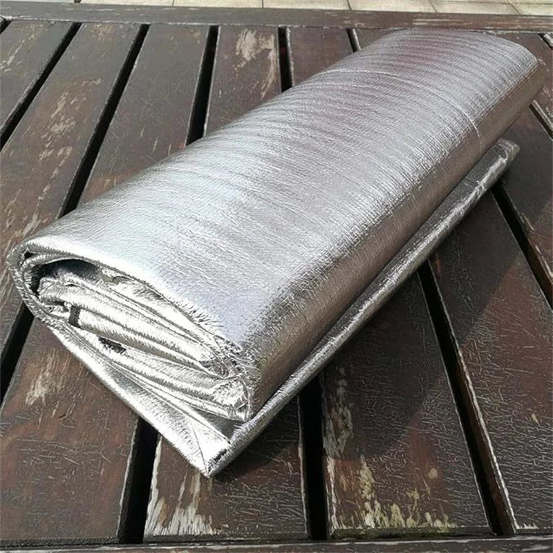 Camping Foam Mat – Aluminum Foil Insulation Sleeping Pad, Thermal Outdoor Tent Footprint for Heat Reflection