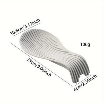 Silicone Spoon Holder & Utensil Rest – Heat-Resistant Kitchen Storage Shelf for Cooking Tools & Accessories
