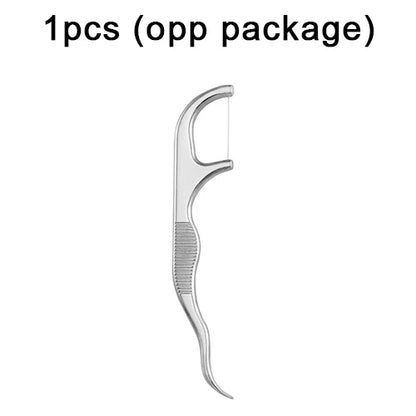 Stainless Steel Reusable Toothpick & Floss Set – Portable Teeth Cleaning Oral Care Kit
