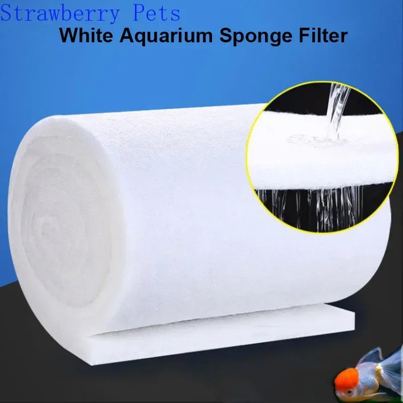 Super Thick Biochemical Aquarium Filter Cotton - Sponge Foam for Fish Tank, Bio Skimmer
