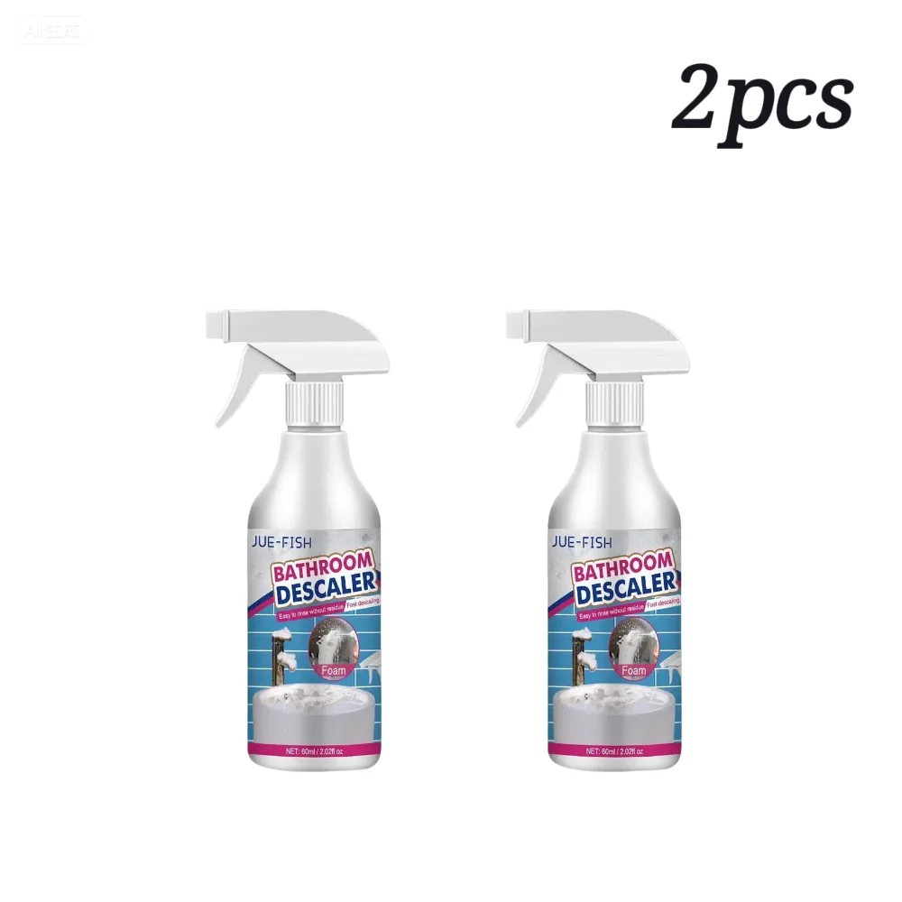 Powerful Bathroom Descaling Spray - Stubborn Stain, Rust, and Limescale Remover for Showerheads, Bathtubs, and Toilets