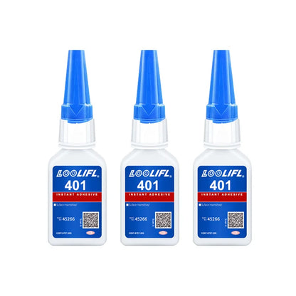 Upgraded 401 Super Cyanoacrylate Glue – Instant 5-Second Drying, Waterproof & Versatile Strong Adhesive