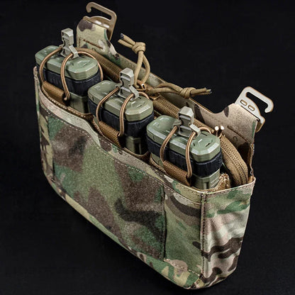 G-Hook DOPE Front Flap Double Stack Abdominal Fanny Pack – Triple Magazine Kangaroo Pouch for FCPC/FCSK Plate Carrier Vest