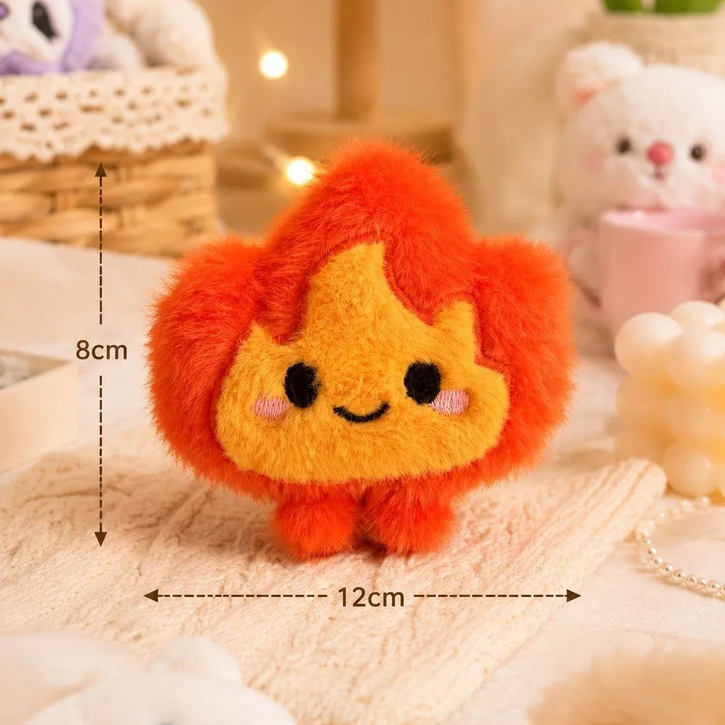 Small Spark Plush Keychain - 3D Embroidered Charm with Detachable Hanging Rope and Soft, Low-Shedding Plush