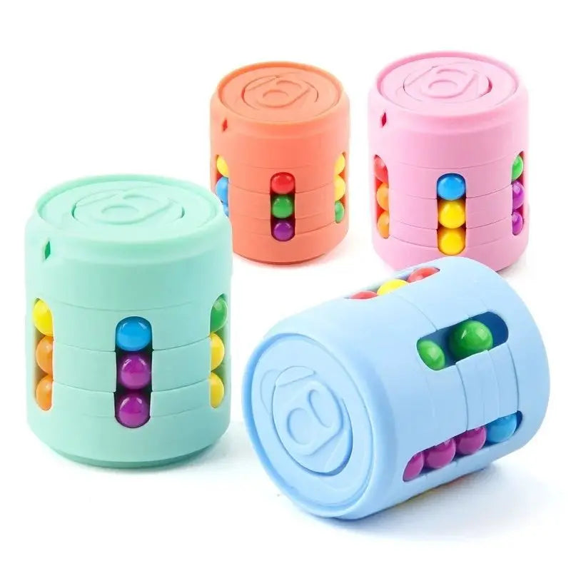 Multifunction Fidget Spinner Toy - Colorful Bean Finger Spinner for Stress Relief, Focus & Relaxation for Kids and Adults