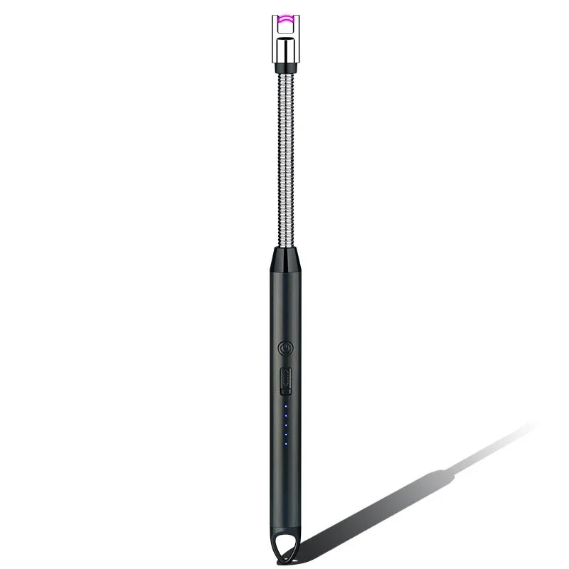 Rechargeable Electric Plasma Arc Lighter – Windproof USB Candle & BBQ Ignition Tool for Camping, Kitchen & Fireplace Use