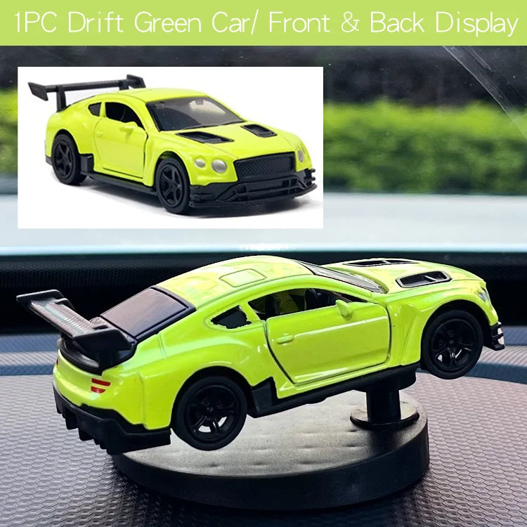 Drift Car Dashboard Toy Model — Swinging Sports Race Car Ornament for Interior Decor & Fun Accessories for Men
