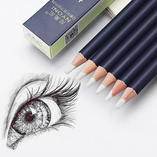 NYONI Rubber Pen Eraser Set (1/3/6pcs) – Precision Pencil & Manga Highlight Eraser for Art Supplies N2810