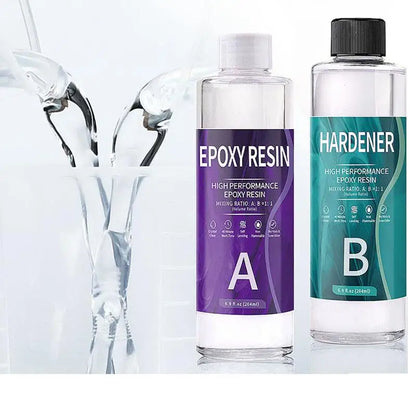 1:1 AB Resin Epoxy Glue – High Adhesive Crystal Hardener for DIY Resin Jewelry Making, 100-1000g