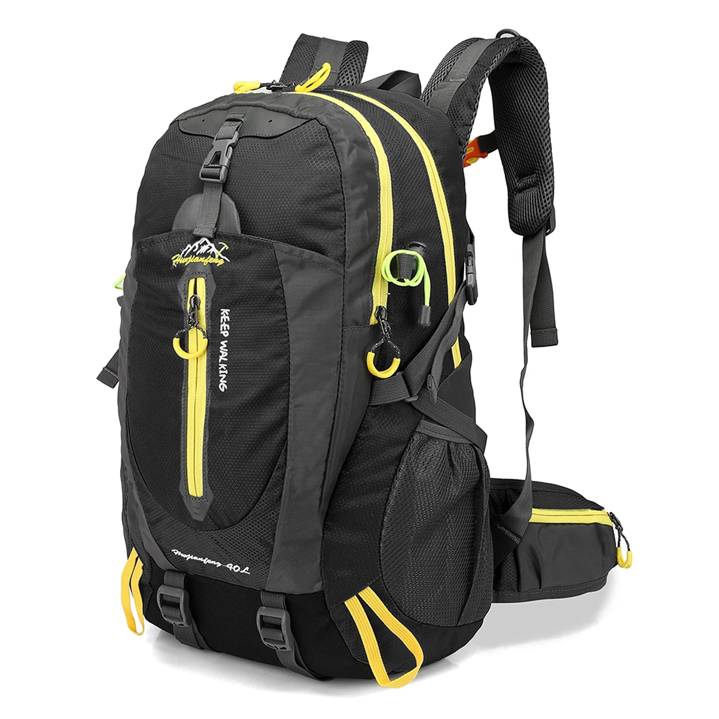 40L Waterproof Travel Backpack - Water Resistant Hiking Daypack With Laptop Compartment For Camping, Trekking & Outdoor Adventures