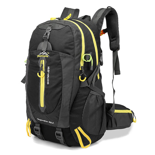 40L Waterproof Travel Backpack - Water Resistant Hiking Daypack With Laptop Compartment For Camping, Trekking & Outdoor Adventures