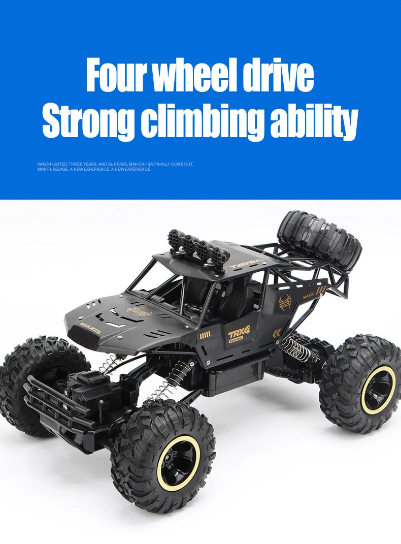 1:12 RC Off-Road 4WD Monster Truck – High-Speed 20Km/h All-Terrain Remote Control Car for Adults & Beginners