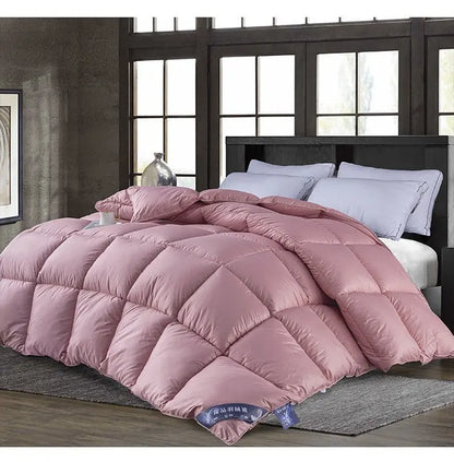 95% White Goose Down Quilt – Winter Cotton, Thick & Lightweight, High-Quality Breathable Household Comforter