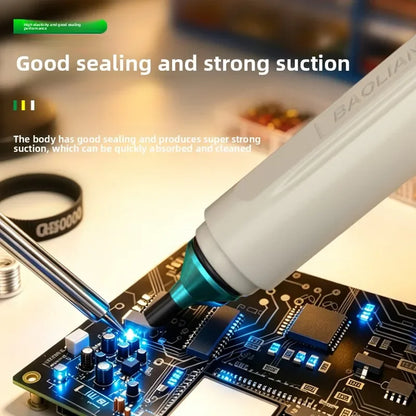 BAOLIAN Desoldering Pump - Manual Solder Sucker with Strong Vacuum Suction for Electronics Repair & DIY