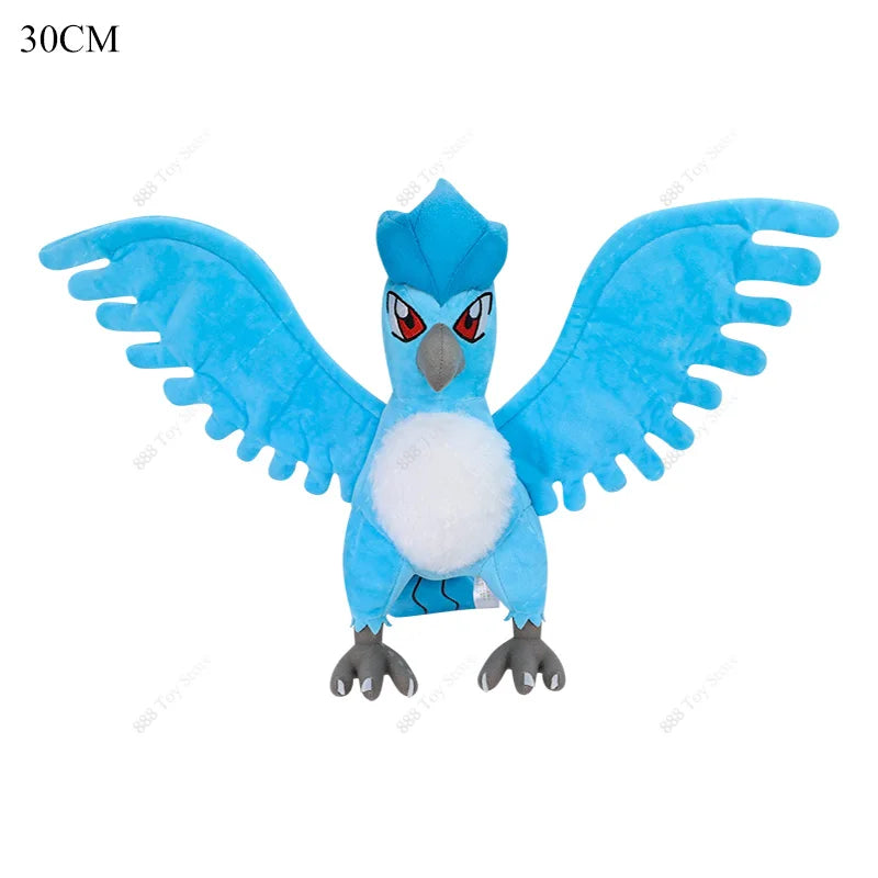 Anime Shiny Pokémon Plush Toys — Charizard, Mega Evolution X, Articuno & Lucario Stuffed Dolls Christmas Gift for Kids