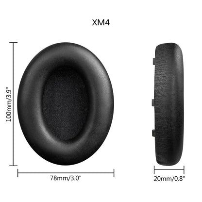 Replacement Memory Foam Ear Pads & Leather Case for Sony WH-1000XM2/3/4/5 Headphones