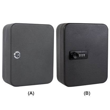 Wall-Mounted Key Cabinet with Lock & Code – 20 Key Organizer & Locking Key Holder Box