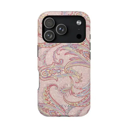 Luxury Polka Dot Flower Phone Case - Double Layer Protective Cover for iPhone 17 17e 16e 16 15 14 13 12 11 X XS XR Pro Max Plus