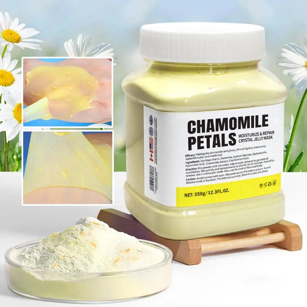 Rose Chamomile Hydrating Jelly Mask Powder – Pink Rose Petal Radiance Skincare Treatment 350g