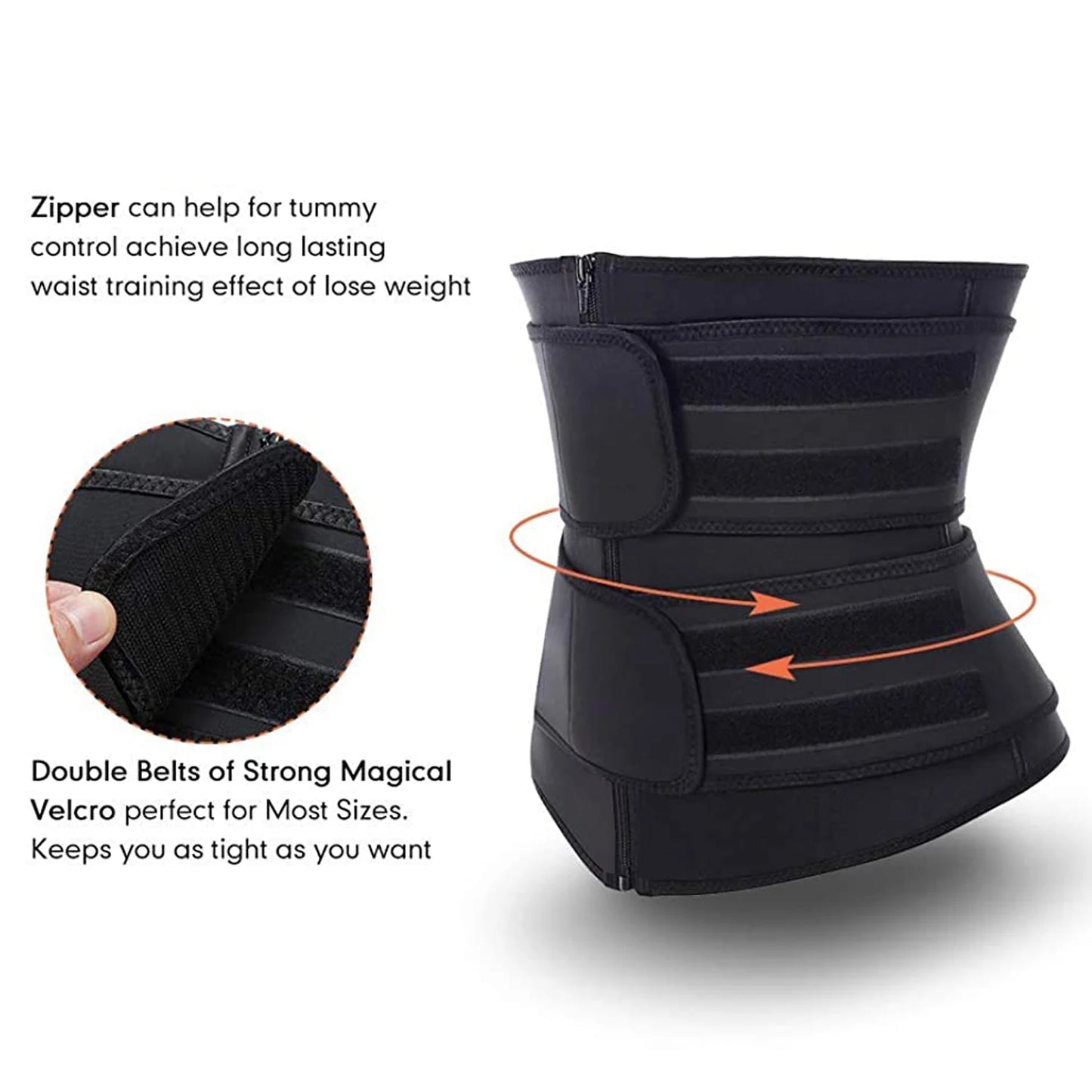 Neoprene Waist Trainer: Workout Trimmer Belt for Sauna Sweat - Get Fit Fast!