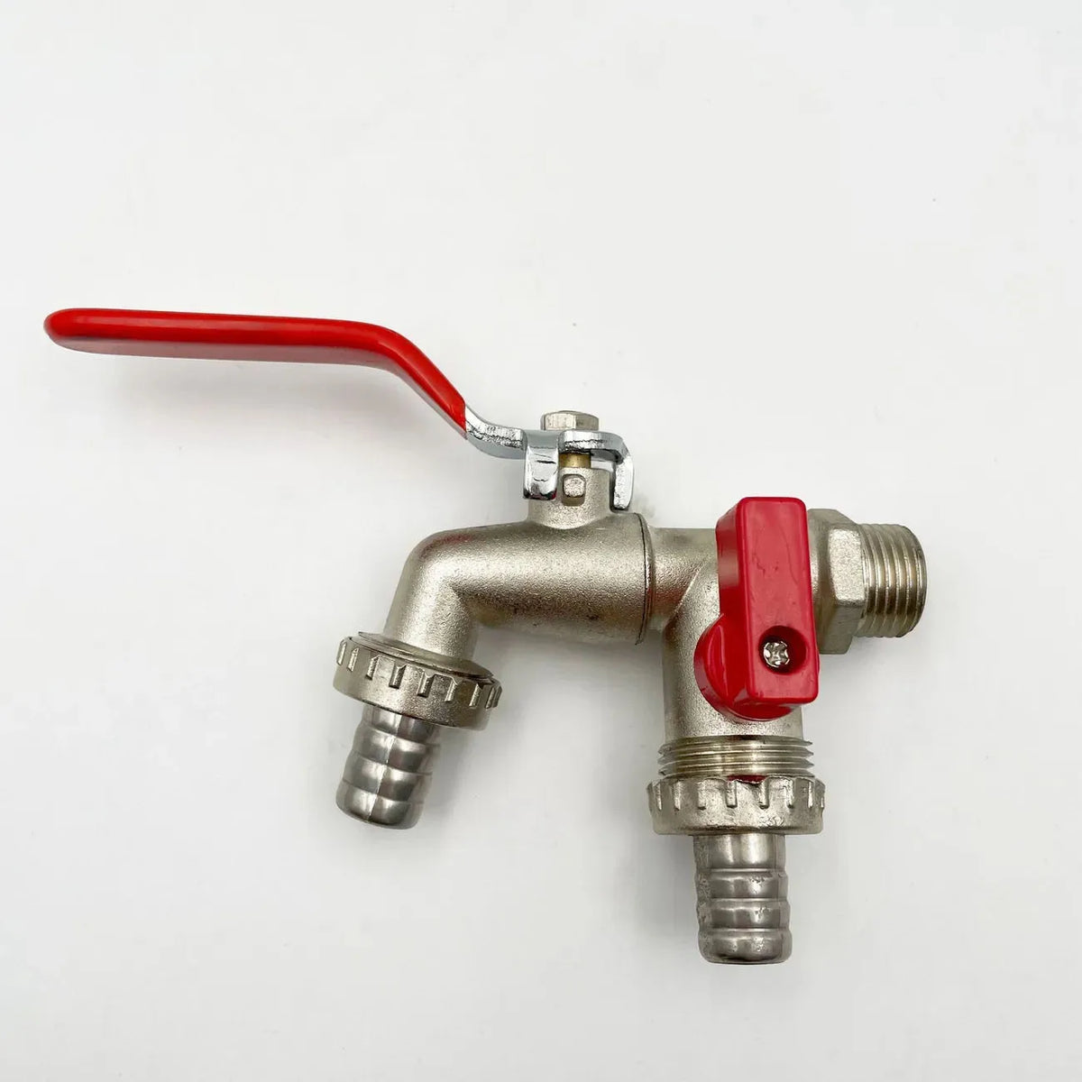 Brass Garden Water Faucet - 1/2" Ball Valve Tap with Easy-Turn Lever Handle for Outdoor Water Supply