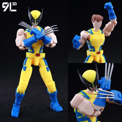 9L3D Lucky13 T13 Action Figures — 3D Printed Deadpool, Wolverine, Batman, Spider-Man & Venom Anime Model Toys, Collectible Gift