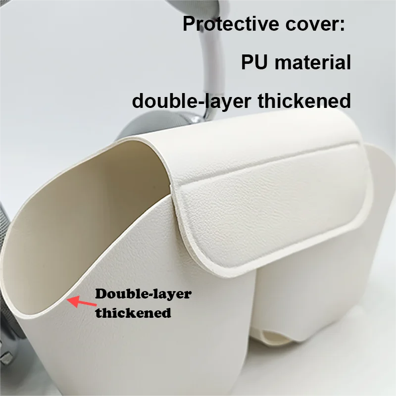 Protective Leather Case for AirPods Max – Soft Cover Against Drops and Scratches