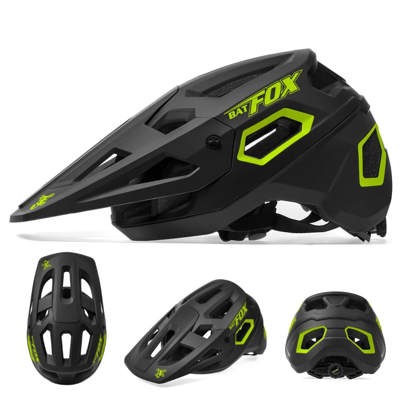 BATFOX MTB Cycling Helmet — Integrally-Molded Mountain Bike Helmet for Speed & Safety