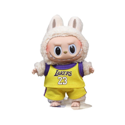 17cm Mini Labubu Doll Clothes – Outfit Accessories for Basketball Player, Labubu Idol V2 Athlete Clothing Gift
