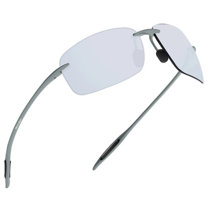 MAXJULI Polarized Sunglasses for Men & Women - Designer Fashion, Rimless Sports & Driving Eyewear (MJ8009)