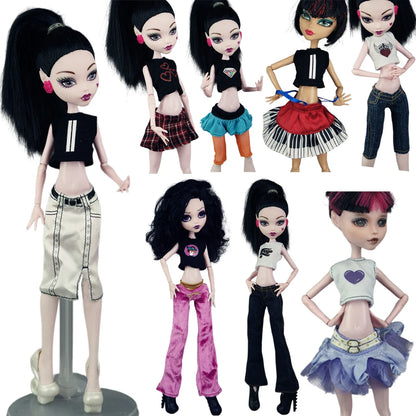 11-Inch Doll Clothes for 1/6 Dolls – Casual Dress & Fashion Outfits for 27 CM Girls' Dolls, DIY Toy Clothing