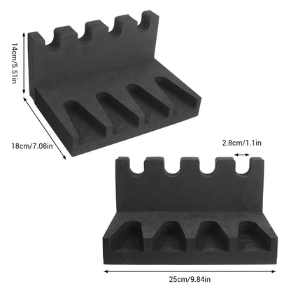 3/4/6 Slot Foam Gun Rack - Universal Pistol Holder for Glock, Handgun Display Stand & Gun Safe Organizer