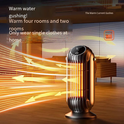 2000W PTC Ceramic Desktop Space Heater - Intelligent Fast Heating with 4 Heat Settings for Home, Office, and Bedroom