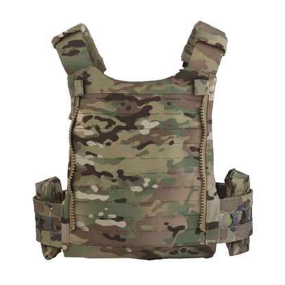 Tactical Vest Ferro Plate Carrier V5 – Military Hunting Airsoft Body Armor with Portable MOLLE System & Triple Magazine Pouch