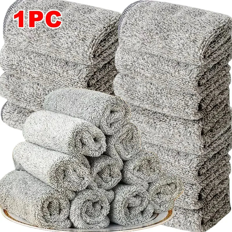 Microfiber Cleaning Cloths – Soft Absorbent Stain-Removing Reusable Towels for Car, Bicycle & Kitchen Cleaning