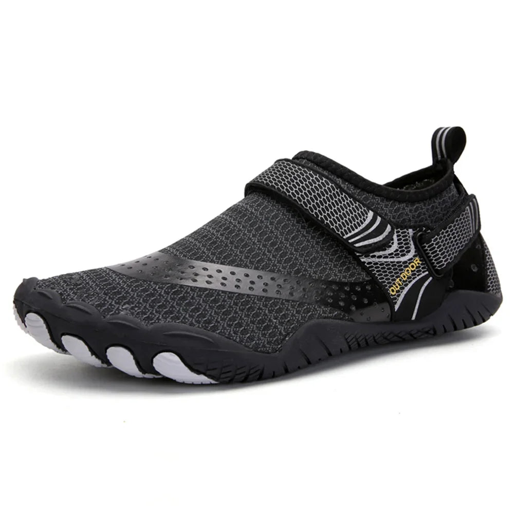 Men & Women Five-Finger Water Shoes – Quick-Dry Non-Slip Barefoot Aqua Sneakers for Swimming & Outdoor