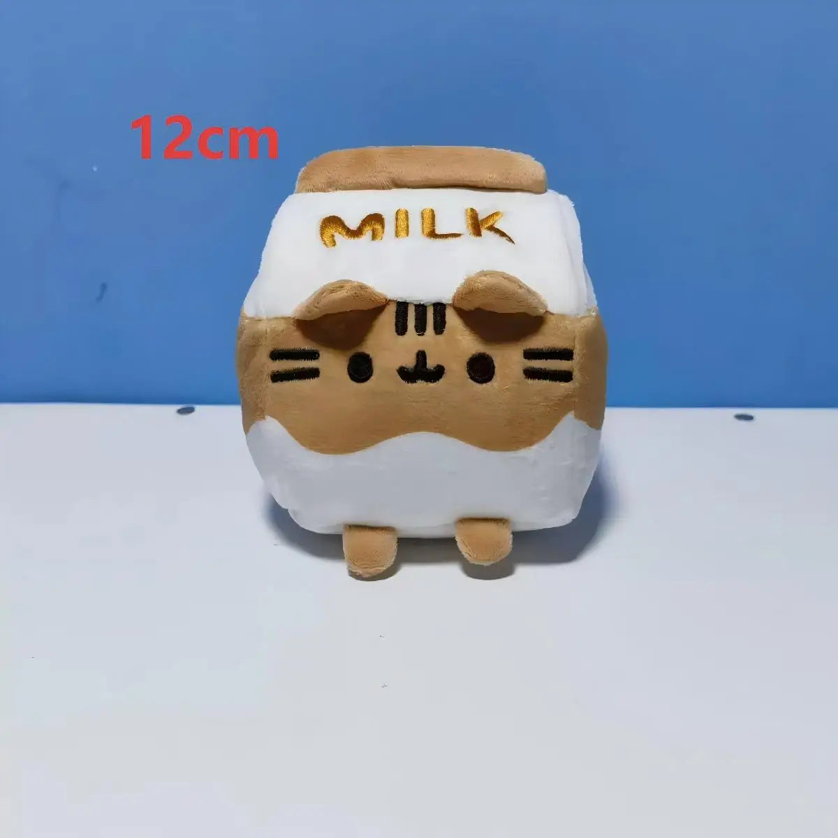 Cute Simulated Cat Plush Doll - Soft Anime Cat Stuffed Toy for Tabletop, Bedroom, and Home Decor, Kids’ Gift
