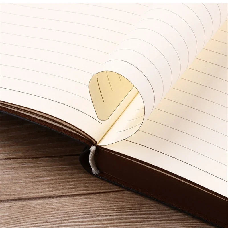 2025 New Portable Vintage Leather Notebook – Diary & Journal Stationery Gift, Easy to Use