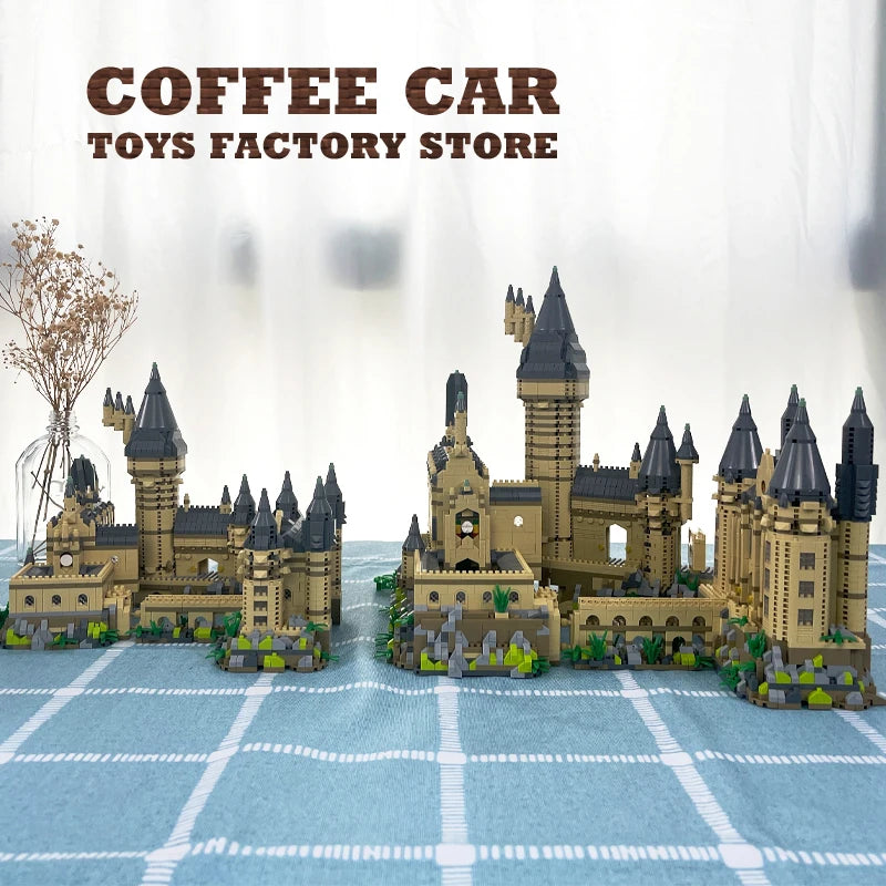 Creative Magic School Diamond Bricks Set — Medieval Castle MOC Building Blocks DIY Toy for Kids & Adults, Perfect Christmas Gift