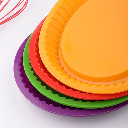 26cm Silicone Cake & Pizza Baking Tray – High-Temperature Mold for Bread, Pie, Toast & Pastry Kitchen Use
