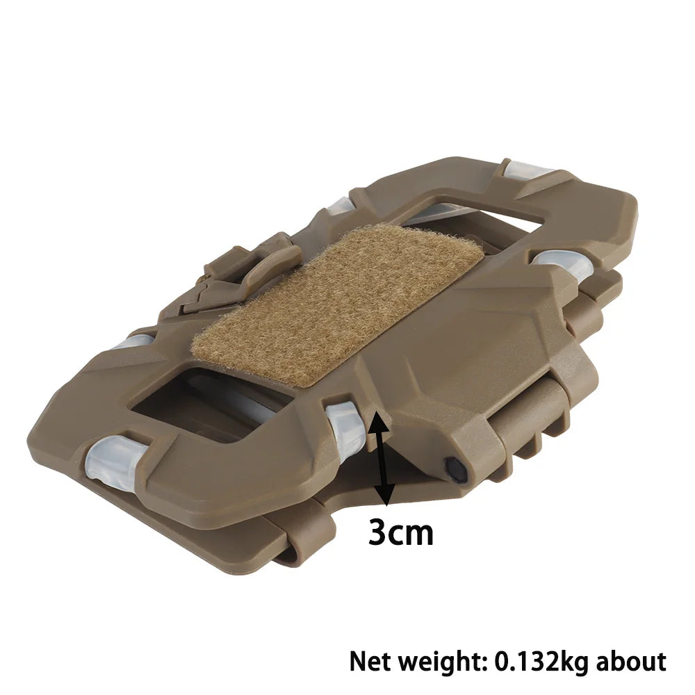 Military MOLLE Folding Navigation Board - Tactical Chest Bag with Mobile Phone Holder, Map Case, and Admin Panel for Outdoor Sports and Airsoft Gear