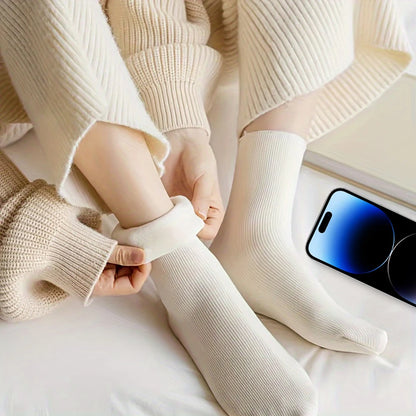 5/10/20 Pairs Women’s Winter Warm Socks — Thick Thermal Cashmere Wool Short Socks for Boots & Home