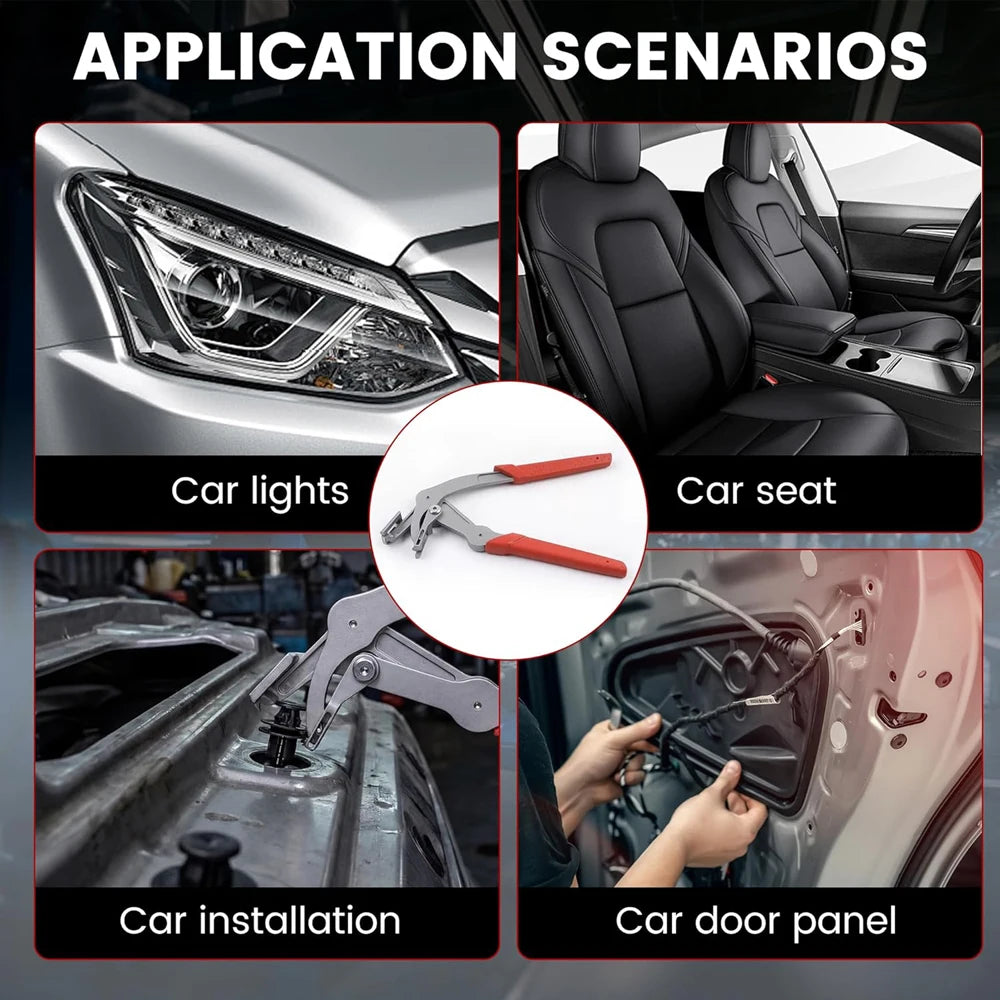 Auto Clip Removal Pliers - Damage-Free Car Trim & Door Panel Fastener Remover Tool
