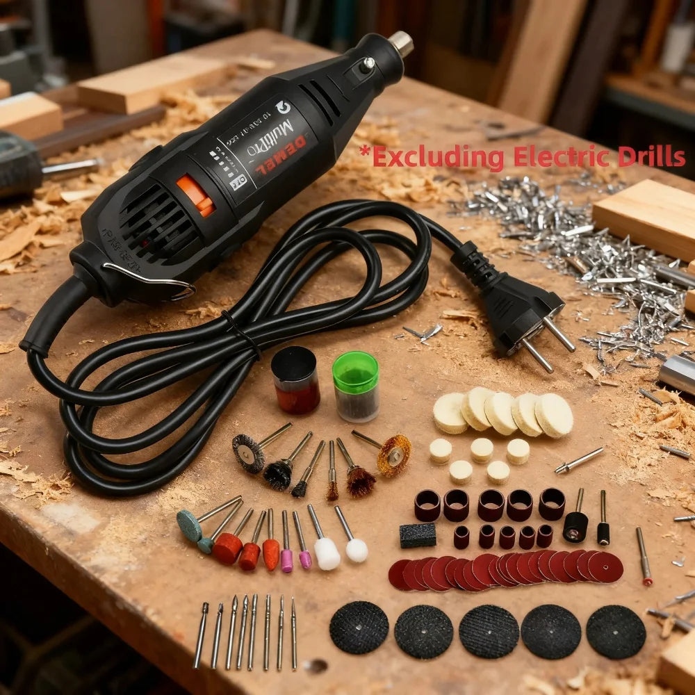 40-Piece Mini Rotary Tool Accessory Set - Electric Drill Grinding, Sanding & Polishing Bits for DIY Projects