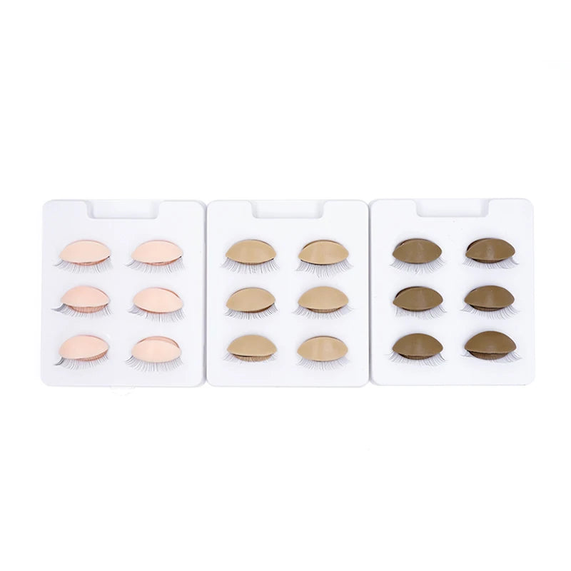 Eyelash Extension Mannequin Head – Practice Makeup Tool with Removable Replacement Eyelids for Training