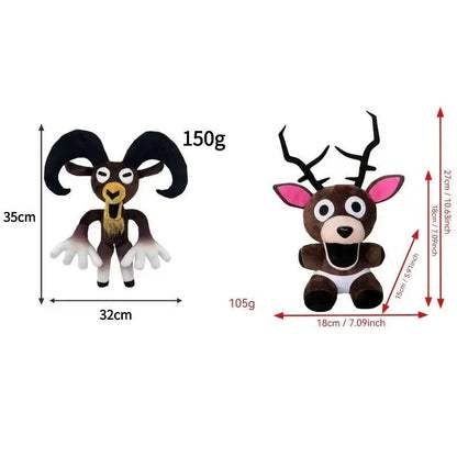 2026 New 99 Nights in the Forest Plush – Brown Elk, White Owl Stuffed Dolls & Pillows for Kids’ Gifts