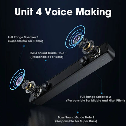 High-Quality Desktop Bluetooth & Wired Microphone - Dual-Purpose Speaker with High Volume