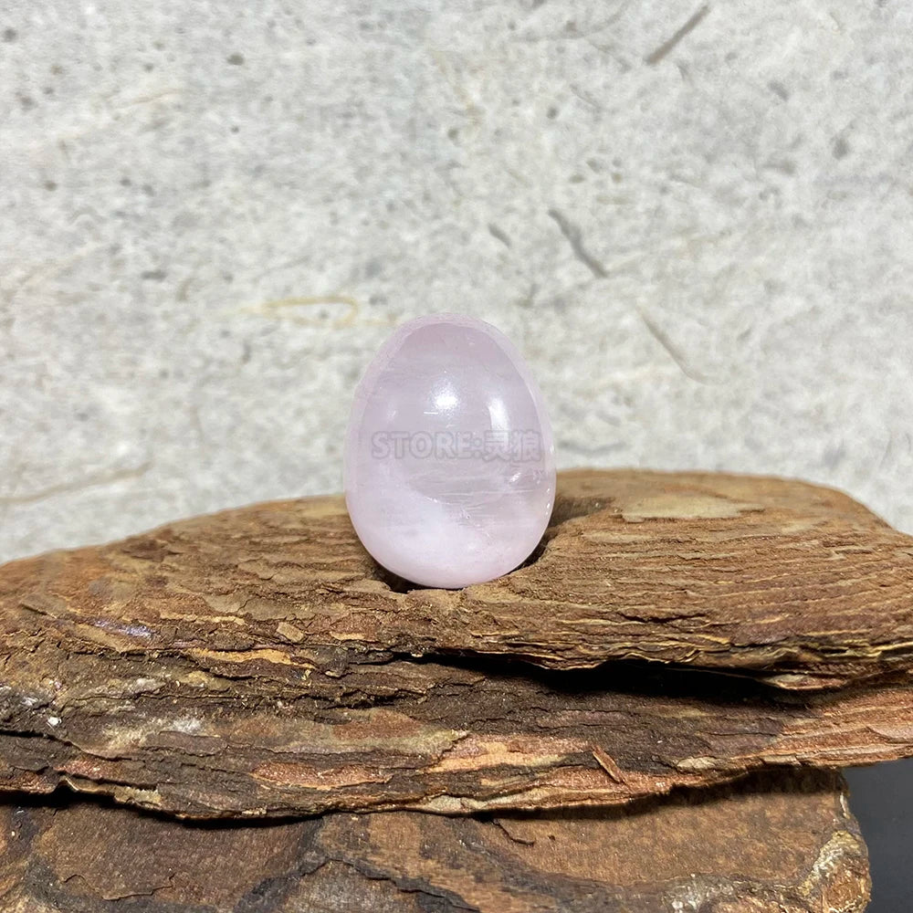 EG1-7 Mini Natural Stone Egg - Polished Meditation Fidget Stone for Stress Relief, Desk Decor, and Gifts