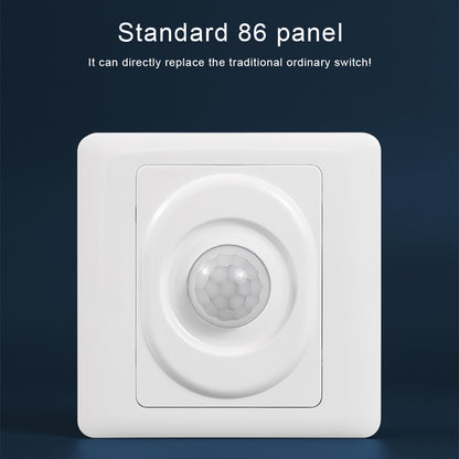 AC 220V LED PIR Motion Sensor Light Switch, Infrared Human Detection, Auto On/Off for Corridor & Staircase
